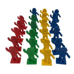 Candy Land Mover Plastic Gingerbread Figures Cake Toppers Multicolor Set Of 23